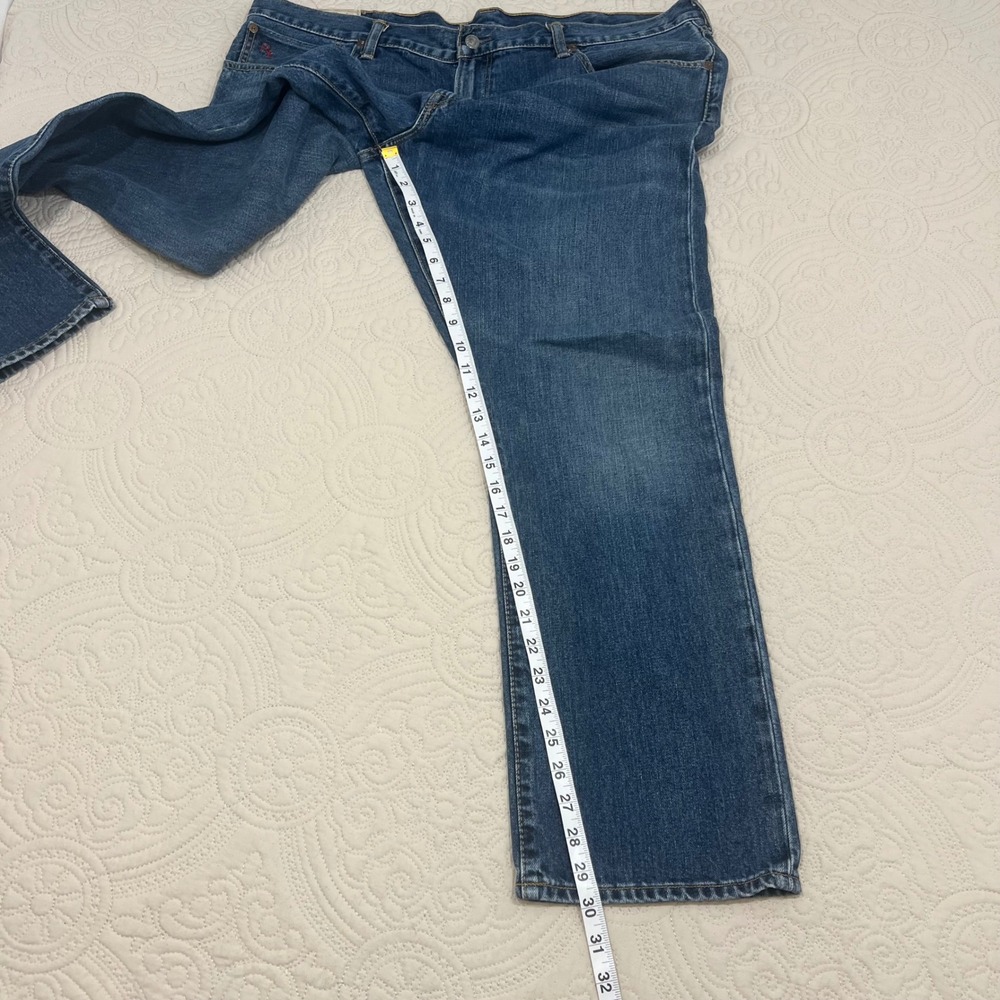 Polo‎ Ralph Lauren Varick Slim Straight Jeans Mens 40x30 Blue Medium Wash Denim - Picture 4 of 11